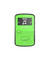 SanDisk SDMX26-008G-G46G MP3/MP4-speler MP3 speler 8 GB Groen