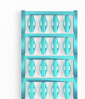 Weidmüller VT SFX 10/23 MC NE BL V0 Bleu Polyamide 6.6 (PA66) 320 pièce(s)