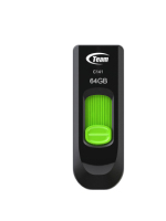 Team Group C141 USB flash drive 64 GB USB Type-A 2.0 Black, Green