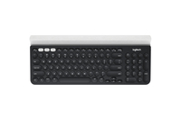 Logitech K780 Multi-Device Wireless Keyboard teclado RF Wireless + Bluetooth QWERTY Internacional de EE.UU. Gris, Blanco