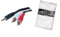 shiverpeaks Basic-S Audio-Kabel 2,5 m 2 x RCA 3.5mm Schwarz, Rot, Weiß