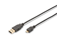 Ednet 84199 cable USB USB 2.0 1 m USB A Micro-USB B Negro