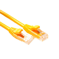 ACT UTP Cat5E 1.0m Netzwerkkabel Gelb 1 m