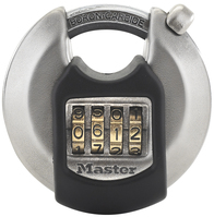 MASTER LOCK 70 mm breites, verzinktes Excell Disc Schloss mit verdecktem Bgel; individuell einstellbare Zahlenkombination