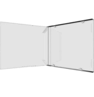 MediaRange BOX110-200 funda para discos ópticos Caja transparente para CD 1 discos Transparente