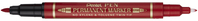 Pentel N75W-BE marcatore permanente Rosso Combinata 1 pezzo(i)
