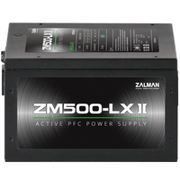 Zalman ZM500-LXII alimentatore per computer 500 W 20+4 pin ATX ATX Nero