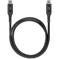 DEQSTER Ladekabel USB-C auf USB-C, 1m, Schwarz (EDU Verpackung)