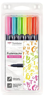 Tombow WS-BH-6P stylo de calligraphie Multicolore