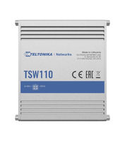 Teltonika TSW110 switch di rete Non gestito Gigabit Ethernet (10/100/1000) Supporto Power over Ethernet (PoE) Blu, Grigio