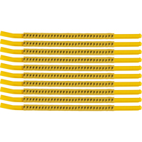 Brady Clip Sleeve Wire Markers Negro, Amarillo Nylon 300 pieza(s)