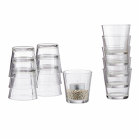Relaxdays 4052025234454 Kerzenständer Glas Transparent