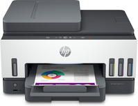 HP Smart Tank 7605 All-in-One, Color, Printer for Home and home office, Print, Copy, Scan, Fax, ADF and Wireless, 35-sheet ADF; Scan to PDF; Two-sided printing