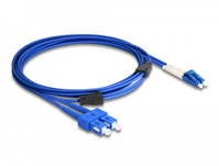 DeLOCK 87924 Glasvezel kabel 3 m LC SC OS2 Blauw