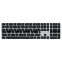 Apple Magic Keyboard klawiatura USB + Bluetooth AZERTY Francuski Srebrny, Czarny