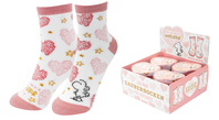 Sheepworld 48532 Socke Weiblich Crew-Socken Pink, Weiß