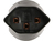 Max Hauri AG 169237 adapter wtyczek zasilających Typu F T23 Czarny