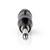 Nedis COTP15940BK tussenstuk voor kabels XLR (3-pin) 6.35 mm Male Zwart