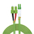 Lindy 46320 száloptikás kábel 1 M 2x LC 2x SC OM5 Zöld