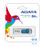 ADATA 64GB C008 USB flash meghajtó USB A típus 2.0 Kék, Fehér