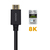 AISENS Cable HDMI V2.1 Ultra Alta Velocidad / HEC 8k@60Hz 48Gbps, A/M-A/M, Negro, 0.5m