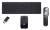 HP Wireless Sydney-Melbourne - Dongle - Remote control SP Bel keyboard Mouse included RF Wireless AZERTY Belgian Black