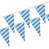 Wimpelkette, Folie 10 m "Bayrisch Blau" wetterfest von PAPSTAR Wimpelkette aus