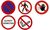 EXACOMPTA Hinweisschild "Zutritt verboten", rot/weiß (8703113)