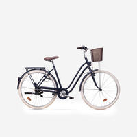Fully-equipped. 6-speed Low Frame City Bike. Blue - L/XL