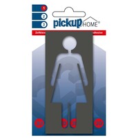 Pickup 3d Home Picto Frame Zelfklevend Vrouw Grijs Diapositief