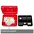 MAUL Geldkassette 20 x 17 x 9 cm, Zylinderschloss, Stahl / Kunststoff, rot