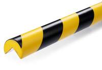 Durable Corner Protection Profile - C25R - 1 Metre - Yellow/Black - Pack of 5