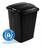 Durable ECO 90L Bin Lid Black | Recycled Plastic Square Lid | DURABIN