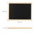Relaxdays Kreidetafel mit Holzrahmen, abwischbare Tafel, Büro Memoboard, Wandtafel zum Aufhängen, 30 x 40 cm, schwarz