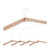 Relaxdays Kleiderbügel, 5er Set, Holz, klappbare Bügel, kragenschonend, B: 44 cm, stabile Holzkleiderbügel, natur/weiß