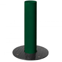 Barcelona Retractable Steel Bollard - (206613) 160mm Diameter - RAL 6005 - Moss Green