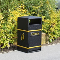 Never Rust Litter Bin - 112 Litre - Smooth Finish painted in Dark Blue