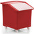 140 Litre Mobile Ingredient Trolley - Clear (R206A) - Red