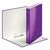 Leitz WOW Purple Ring Binder Laminated Paper on Board 2 D-Ring A4 25mm Rings (Pack 10)