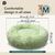 BLUZELLE Dog Bed for Medium Size Dogs, 32" Donut Dog Bed Washable, Round Dog Pillow Fluffy Plush, Calming Pet Bed Removable Mattress Soft Pad Comfort No-Skid Bottom Mint Green