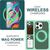 MagSafe Hülle für iPhone 15 Pro Max Liquid Silikon Handyhülle Magnet Case Schutz Grün