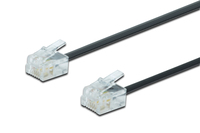UAE connection cable. RJ11 3.00m. CU. 4x7x0.12mm. unshielded. M/M.
