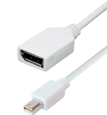 Adapter Mini DisplayPort Stecker auf DisplayPort Buchse, ca. 15cm, Good Connections®