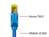 Patchkabel mit Cat. 7 Draka UC900 Rohkabel (900MHz) und Hirose TM31 Stecker (500MHz) beidseitig, S/F