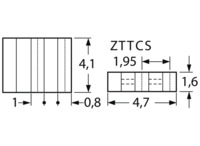 SMD-Resonator 12 MHz ZTTCS/MT, ±0,5 %, 22 pF