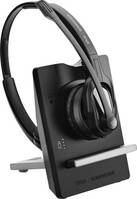 EPOS Telefon On Ear headset DECT Stereo Fekete Noise Cancelling Mikrofon némítás