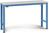 Manuflex LU7073.5012 ESD ESD munkaasztal UNIVERSAL speciális alaplap gumi tetővel, Szélesség magasság = 1500 x 1200 x 722-1022 mm Élénk kék (RAL 5012)
