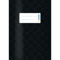 Heftumschlag, für Hefte A5, Polypropylen-Folie, 10,5 x 14,8 cm, schwarz gedeckt