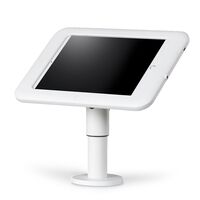 Dock and Charge on straight pole - BLACK Tablet Security Enclosures