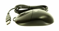 USB optical mouse black **Refurbished** USB two-button scrolling optical mouse